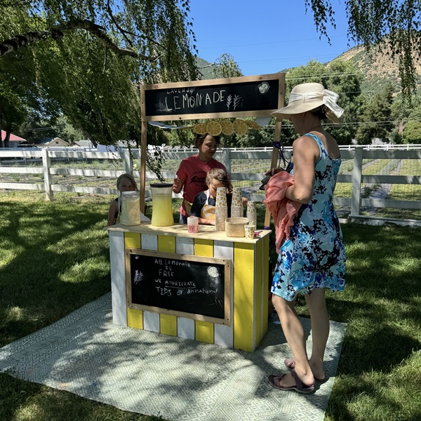 Lush lemonade stand