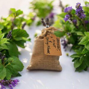 lavender mint and spring flowers bath soak